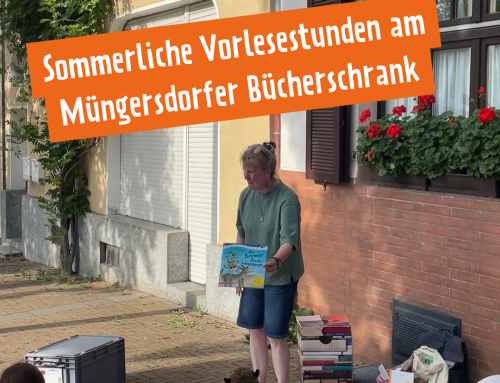 Sommerliches Vorlesen am Müngersdorfer Bücherschrank